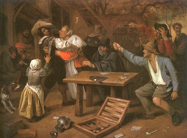 Card Players Quarreling, Jan Steen